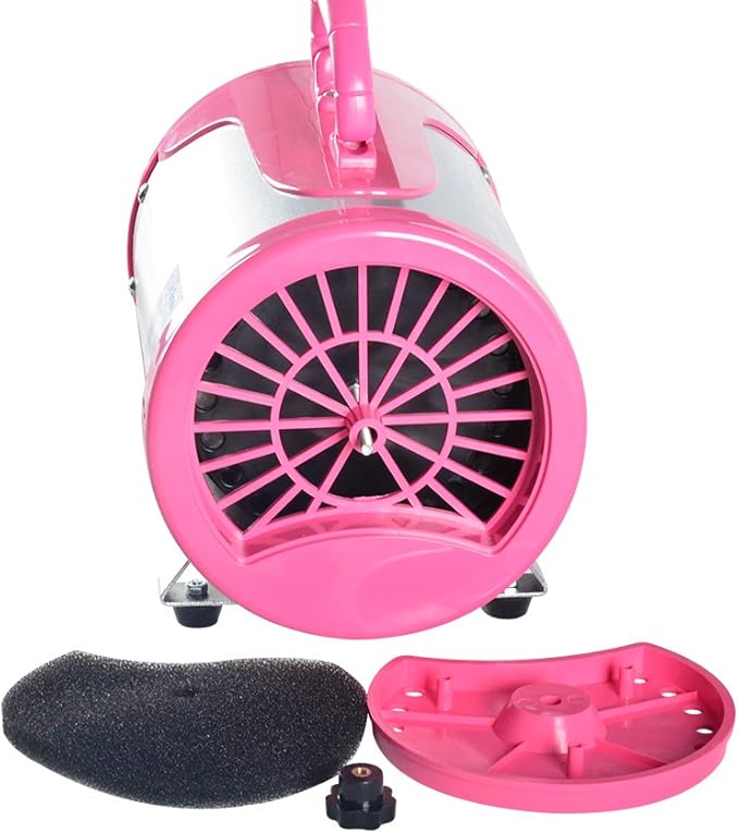 SHELANDY Groomer Partner Pet Hair Force Dryer Dog Grooming Blower with Heater (Pink)
