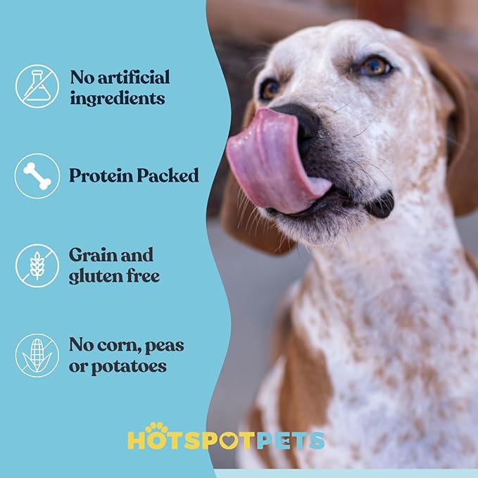 hotspot pets 10 Inch Large Rawhide Dog Bones - Made from Grass Fed Cows - Long Lasting Chews Great for Dental & Oral Care - Bones for Aggressive Chewers & Large Dogs (10 Inch - 2 Count)
