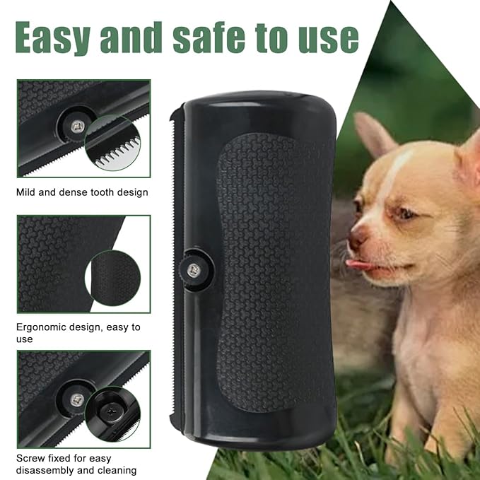 Handheld Dog Grooming Brush Deshedding Dog Brush for Dogs Cats Rabbits Horses Gentle Dog Deshedding Tool Ergonomic Dog Groomer Brush Horse Deshedding Tool Pet Defur Comb