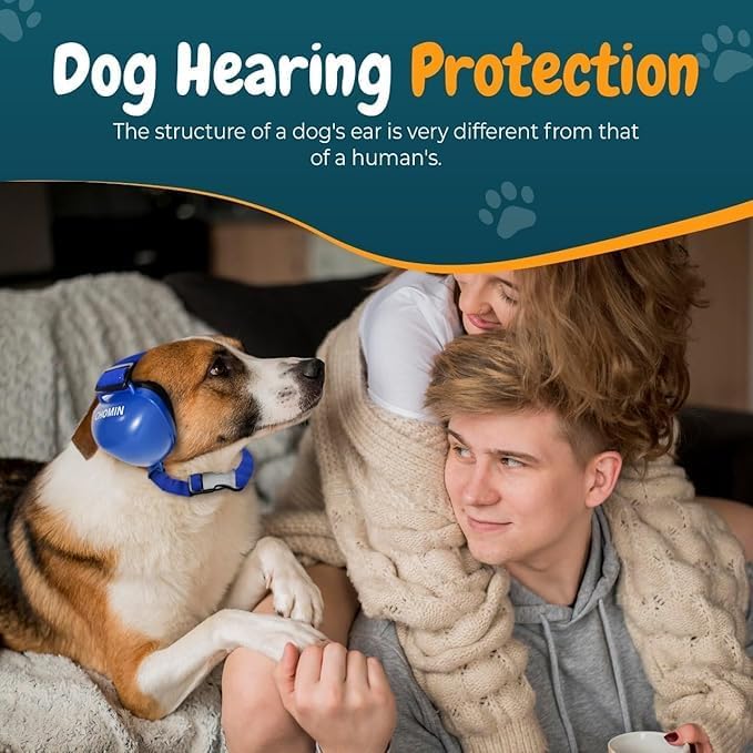 Dog Ear Muffs for Noise Protection, 29dB NRR Dog Earmuffs, Noise Cancelling Headphones for Dogs