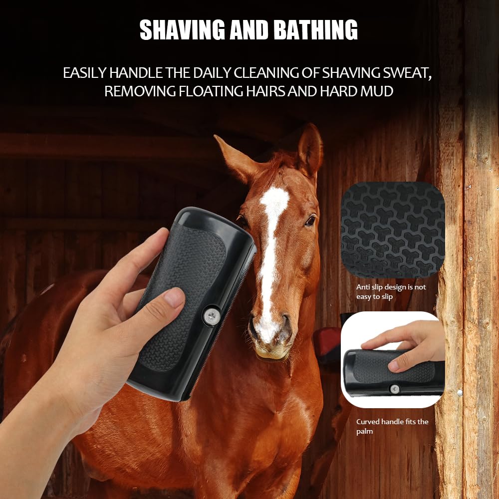 MAXIMILIAN Deshedding Brush for Dogs Cats Horses Undercoat Tool for Large and Small Pets Comb Removes Loose Dirt Hair and Fur Professional Pet Groomer
