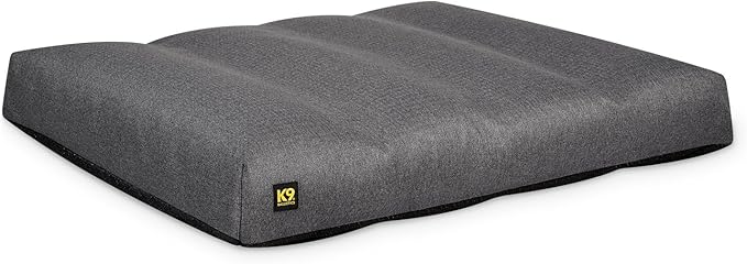 K9 Ballistics Tough Rectangle Pillow Dog Bed - Removable Cover, Washable, Durable & Water Resistant Dog Bed - X-Large, Titanium Premium Finish