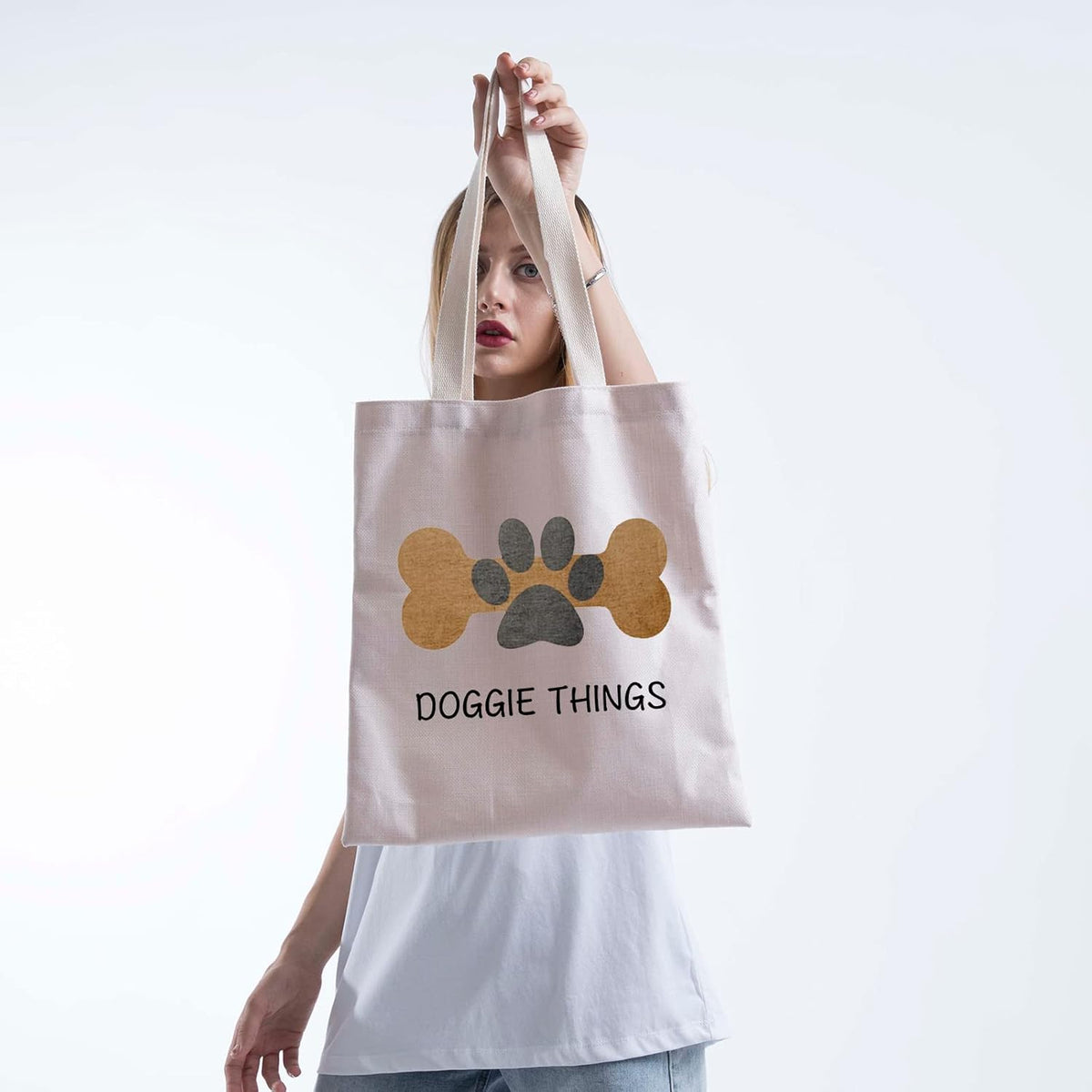 FOTAP Dog Owner Shopping Tote - Dog Park Bag and Doggie Gift