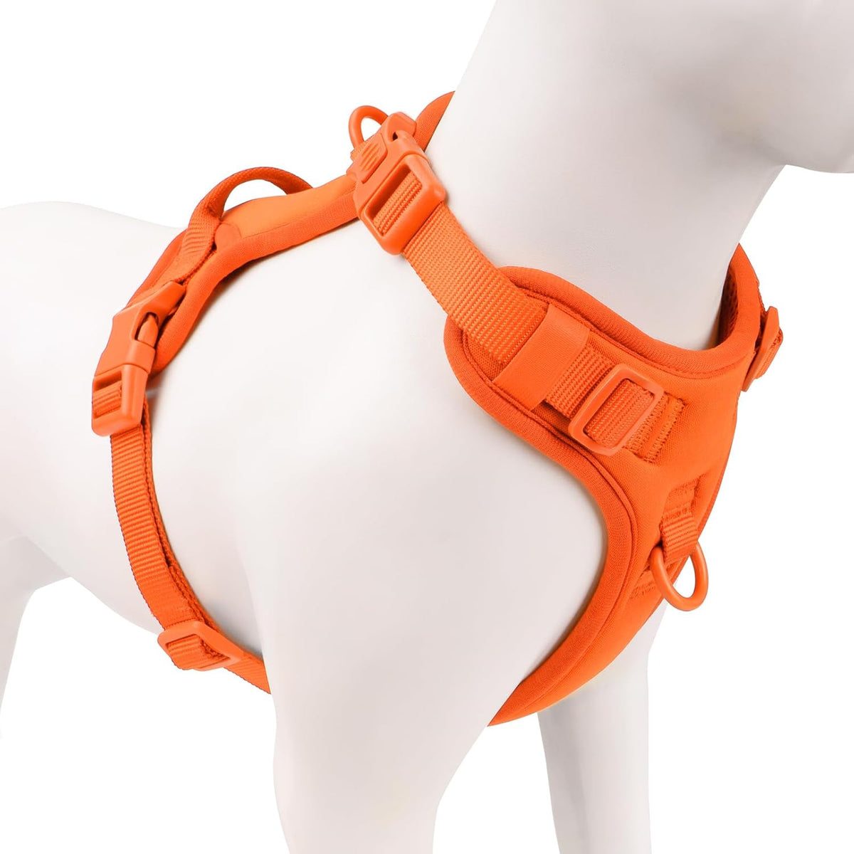 No Pull Dog Harness, Puppy Vest with Front Clip for Small Medium Large Sized Dog(Orange,XL)