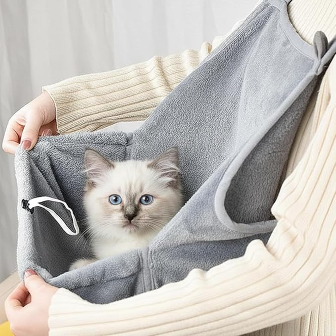 Cat Apron Carrier, Pet Sleeping Bag, Kitten Hands-Free Soft-Sided Carrier Pouch Sling for Small Sized Animals Cat Carrier Pouch Pet Sling Carrier for Small Sized Animals (B,1Pcs)