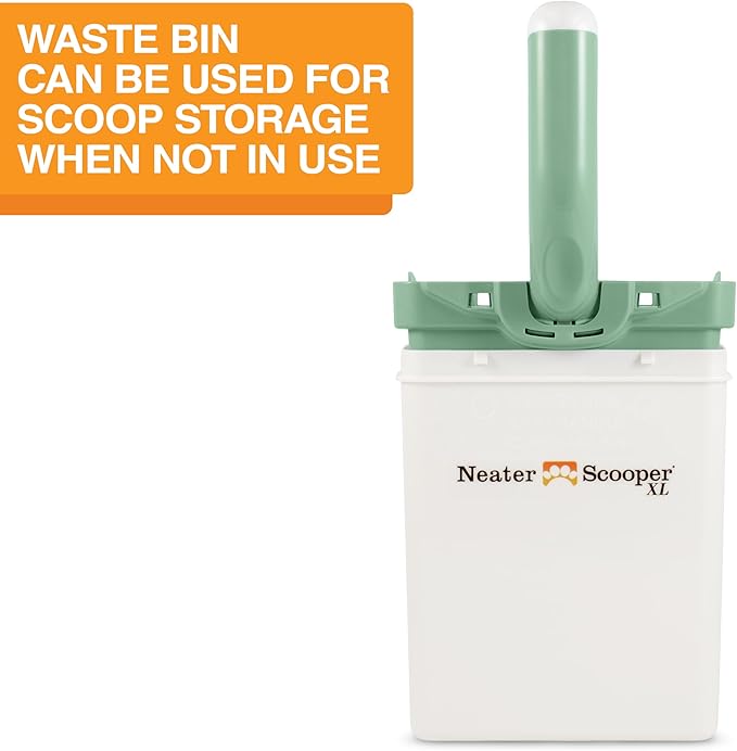 Neater Pet Brands Neater Scooper XL Cat Litter Scoop, 195 Refill Bags – Extra-Large Capacity Mess-Free Cat Litter Scooper with Bag for Large & Multiple Cats, Spill-Proof Litter Box Scooper with Holder