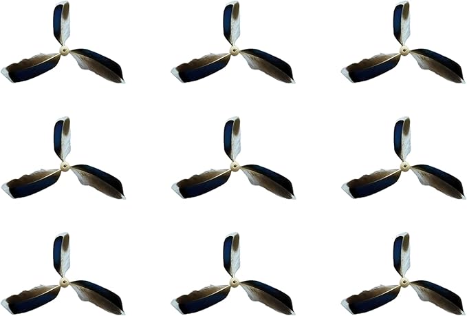 Spinning Feather Propeller Refills for Cat Wand Toy, Cat Toy Wand Attachment Replacement with Lobster Clasp (9-Pack)