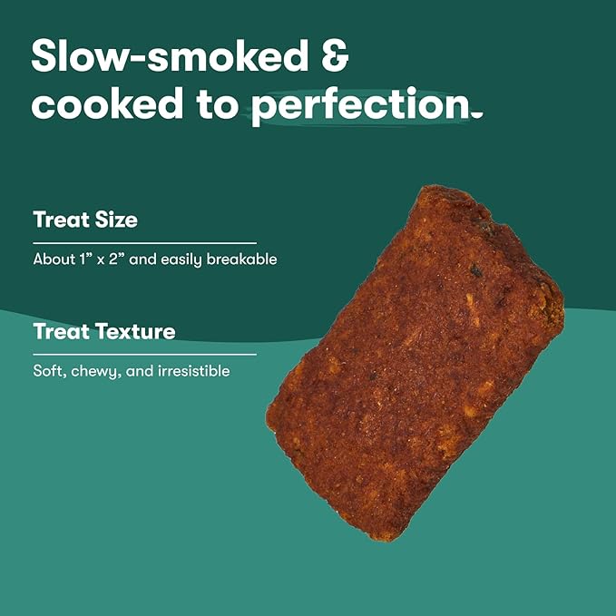 Jinx Tenders Salmon Jerky Dog Treats, All-Natural Ingredients, Soft and Chewy, Low-Calorie, Slow-Smoked Salmon & Pumpkin, No Fillers, 5oz