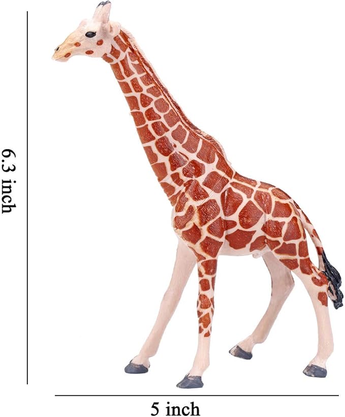 BOLZRA Safari Animals Figures Toys, Realistic Jumbo Wild Zoo Animal Figurines Plastic African Jungle Animals Playset for Kids Toddlers, 14 Piece Gift Set