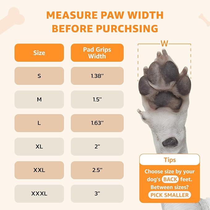 Loobani Paw Pads for Dogs Traction: Anti Slip Dog Paw Grippers for Senior Dogs Walking on Hardwood Slippery Floors - Dog Paw Protector Stickers for Prevent Licking & Wound Care, Easy Using
