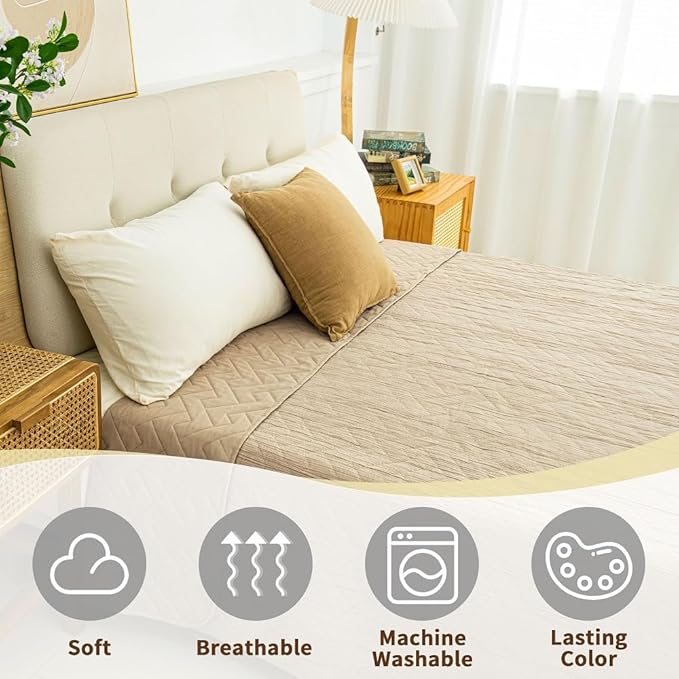Ameritex 100% Waterproof Dog Bed Blankets Double Sided Dog Couch Cover Knurling Pattern pet Bed Cover Reversible Furniture Couch Sofa Car for Puppy Kids