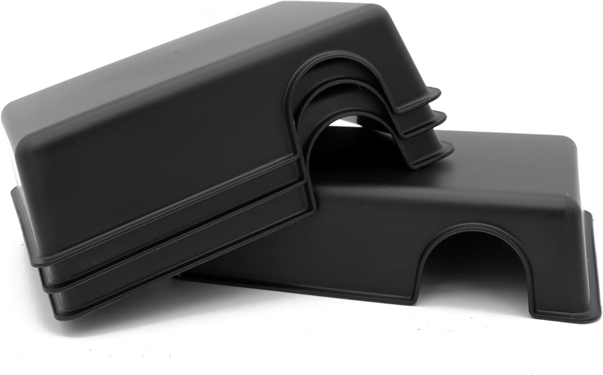 Reptile Hide Box Snake Hide Feel Secure and Safe, Gecko Hide (Black, Large 4 pcs)