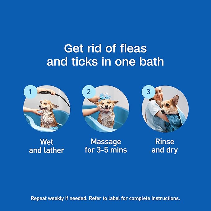 Adams Plus Flea & Tick Shampoo with Precor for Cats, Kittens, Dogs & Puppies Over 12 Weeks Of Age Sensitive Skin Flea Treatment | Kills Adult Fleas, Flea Eggs, Ticks, and Lice| 12 Ounces