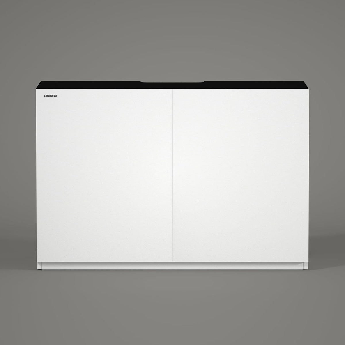 LANDEN Aquarium Stand and Cabinet, Fish Tank, Nano Foam Leveling Mat Included, Contemporary and Simple Design, Wooden Matte White Painted(Stand Only) W47.2xD19.7xH31.5 inches(120x50x80 cm)