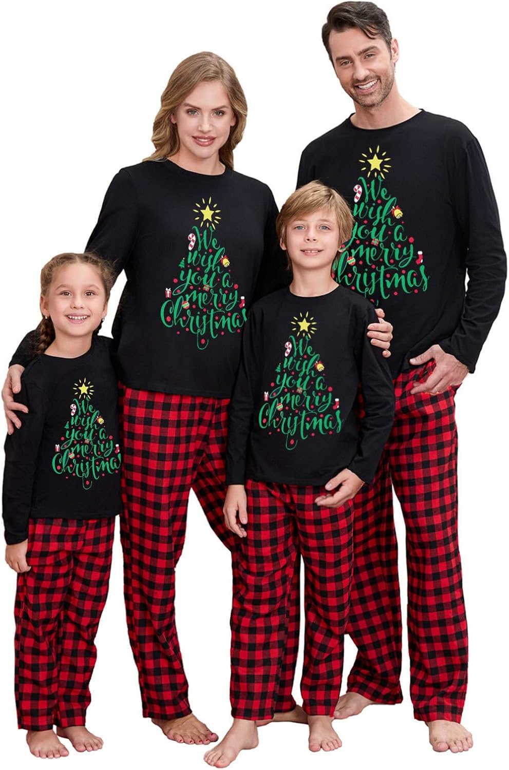 Matching Family Christmas Pajamas Set - Xmas Sleepwear PJs