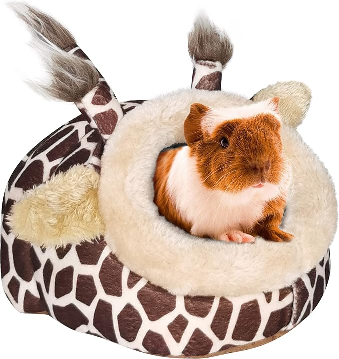 LEFTSTARER Guinea Pig Rat Bed and Hideout for Ferret Hedgehog Sleep and Hide, Hamster Small Pet Animals Supplies Toy Cage Accessories Nest