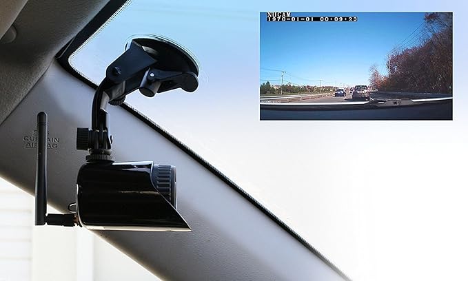 NUCAM 32GB Wireless Portable Magnetic Base Battery Powered RV/Trailer/Truck Hitch Backup Camera NuCam WR Surveillance IP Camera w. 1/4"-20 UNC Hole, Motion Detection Recording Night Vision