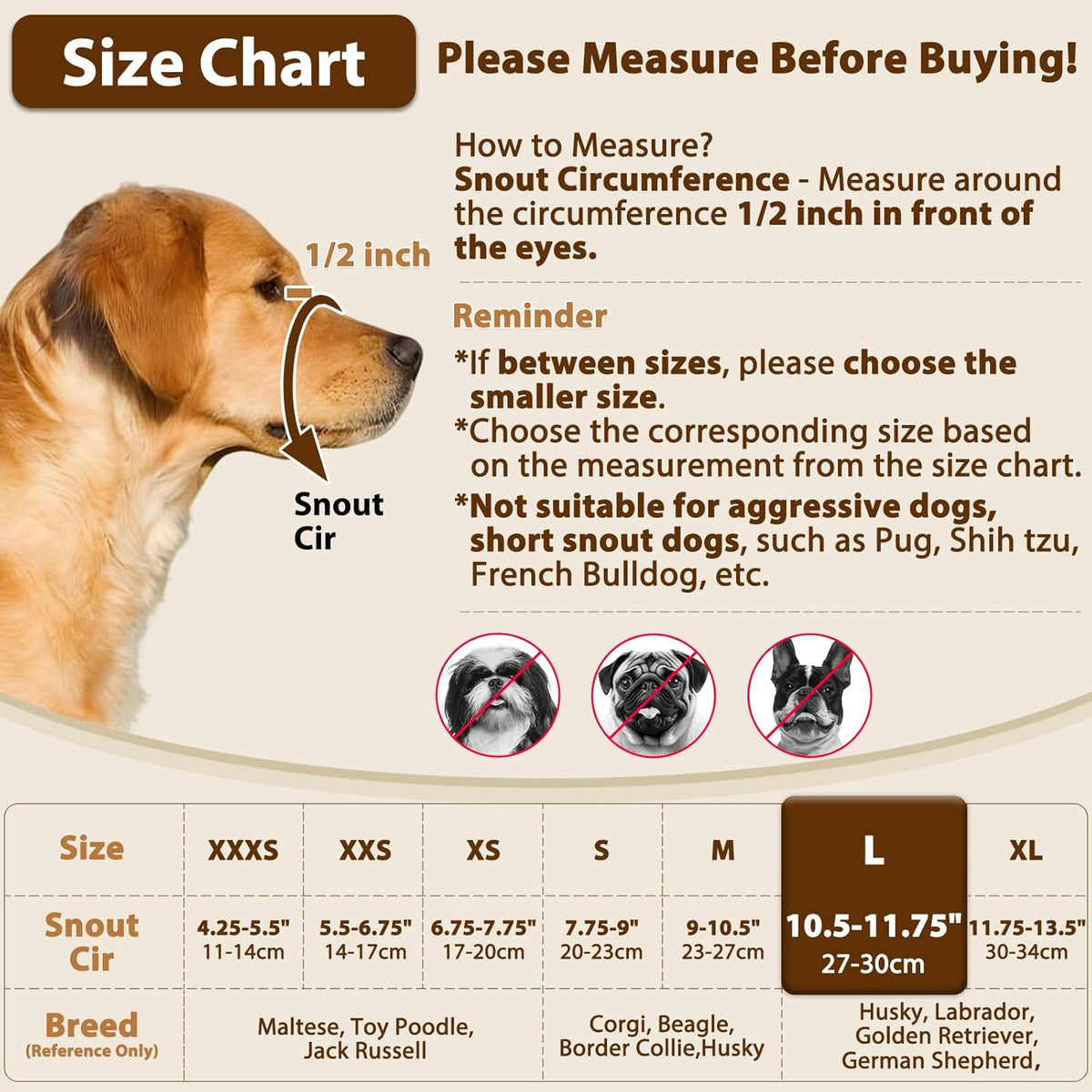 Crazy Felix Nylon Dog Muzzle for Small Medium Large Dogs Dachshund Beagle Poodle Labrador, Air Mesh Breathable and Drinkable Pet Mouth Guard for Anti-Biting Chewing Scavenging(L, Blue)