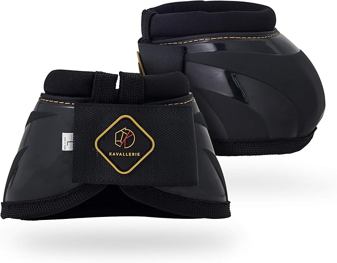 Kavallerie PRO-K Soft No Turn Bell Boots Ultimate Hoof Protection, with Anti-Spin Fastening System, Durable & Prevents Overreaching