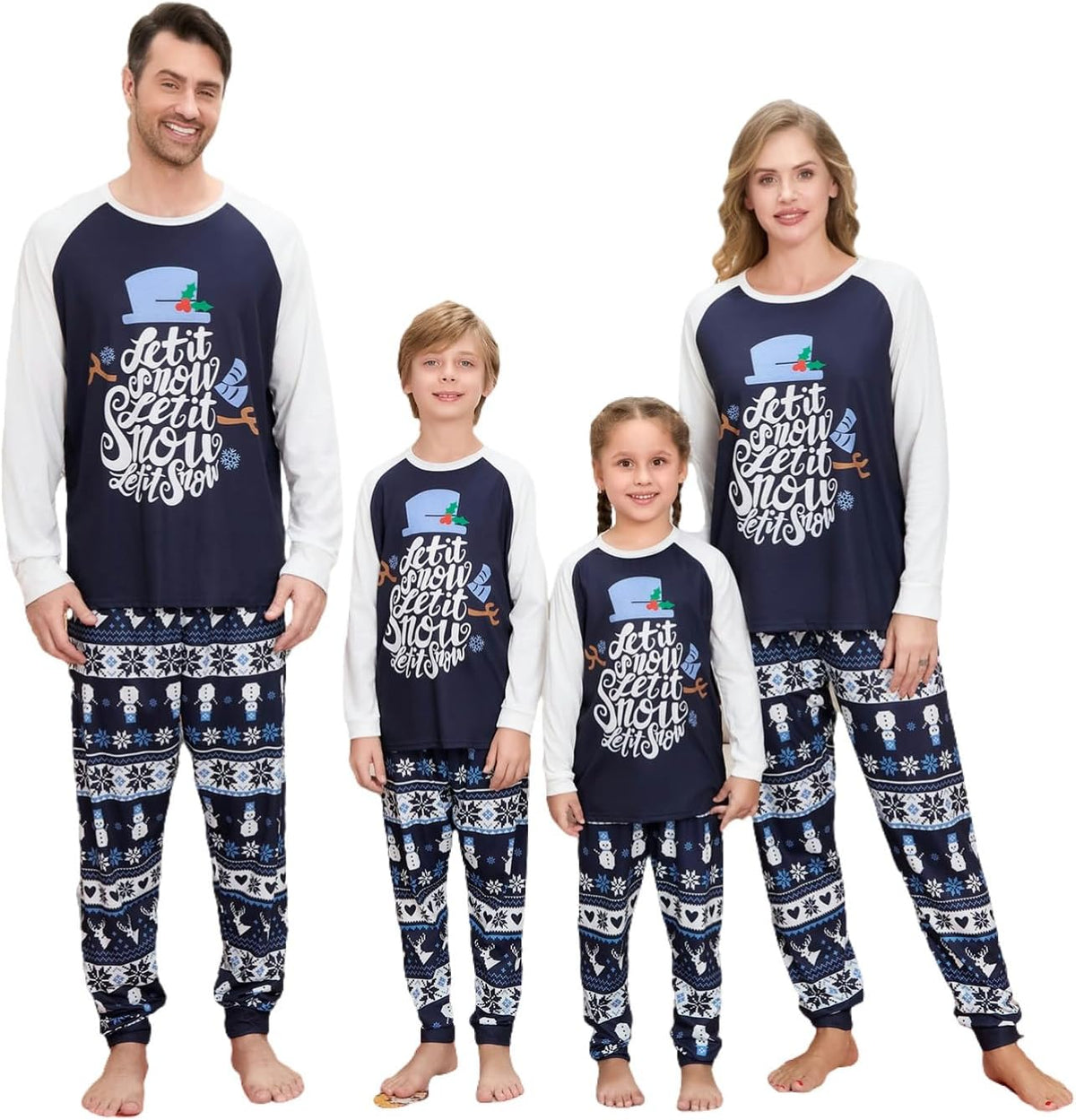Matching Family Christmas Pajamas Set - Xmas Sleepwear PJs