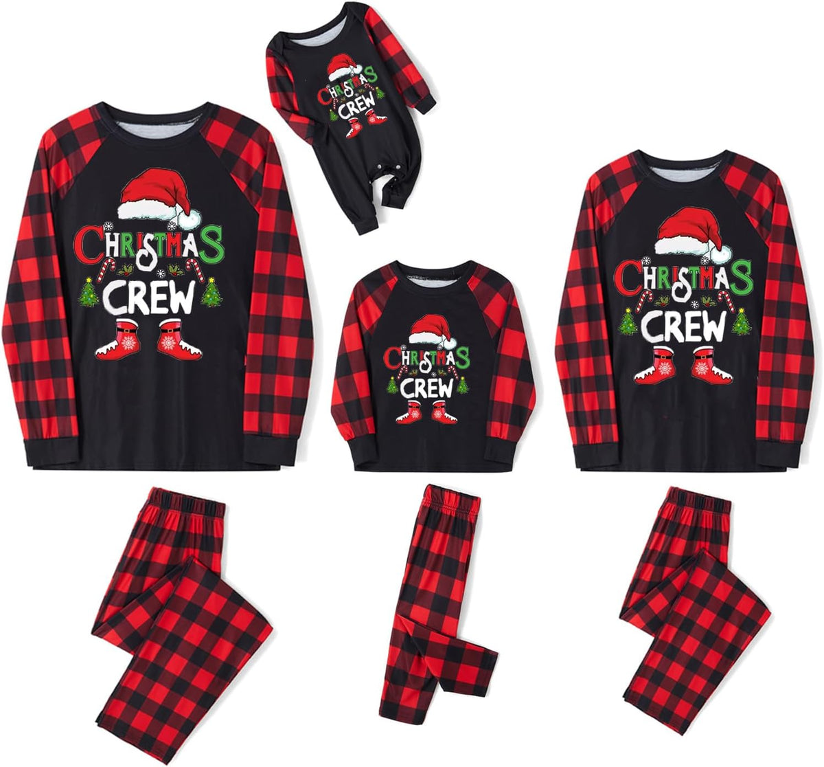 Matching Family Christmas Pajamas Set - Xmas Sleepwear PJs