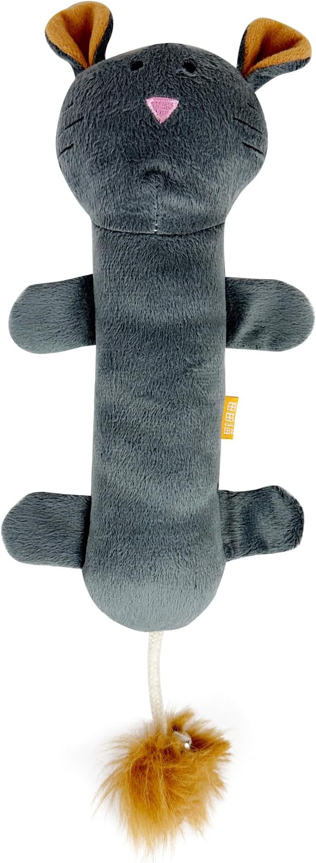 TTcat Catnip Silvervine Matatabi Pillow for Cats Kittens,Crinkle Sound Toy,Cat Kicker Toy,Large Size Cat Soothing Plush Pillow (Mouse).
