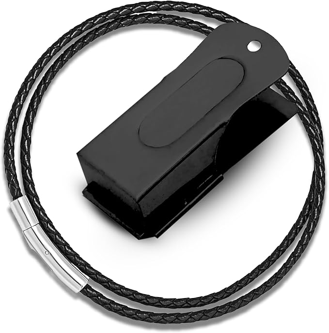 Metal Clickers for Dog Training – Black Dog Clicker for Training with Loud Crisp Sound for Behaviour Reward – Brass Style with Magnetic Clasp and Velvet Pouch – 1 Unit Pet Clicker