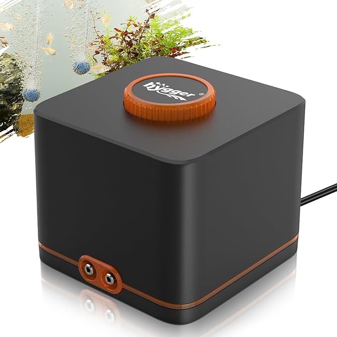 hygger Strong Aquarium Air Pump for Medium Large Fish Tank, Hydroponic Systerm, Household Commercial Use