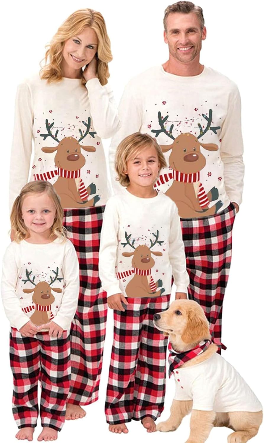 Matching Family Christmas Pajamas Set - Xmas Sleepwear PJs