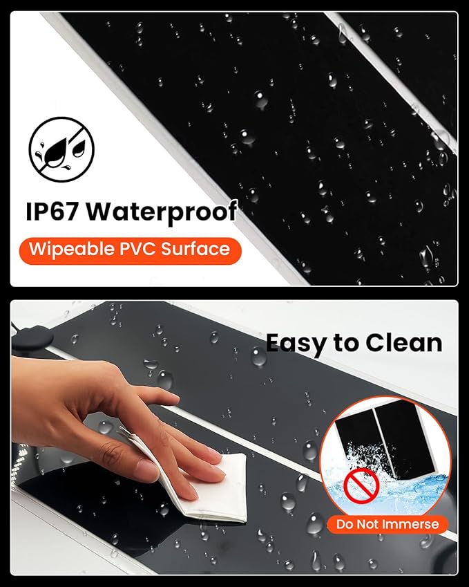 MQ Reptile Terrarium Heat Pad with LCD Digital Aquarium Thermometer, 5.5 x 6in Power Adjustment Under Tank Heater Mat for Pets, Small Animals, Seedling, 5W