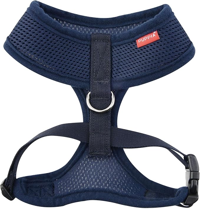 Puppia Soft Dog Harness, Navy, X-Large (PDCF-AC30-NY-XL)