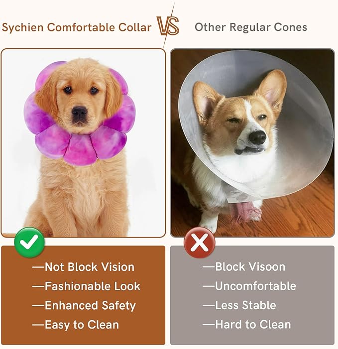 Cat Collar Soft, Adjustable Soft Protective Neck Cats Recovery Cone After Surgery