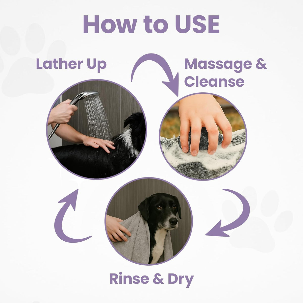 Gentle All Natural Dog Shampoo for Dry Coat for Sensitive Skin | Bar Shampoo for Dogs | Organic Dog Shampoo Sensitive Skin | Lavender (2)