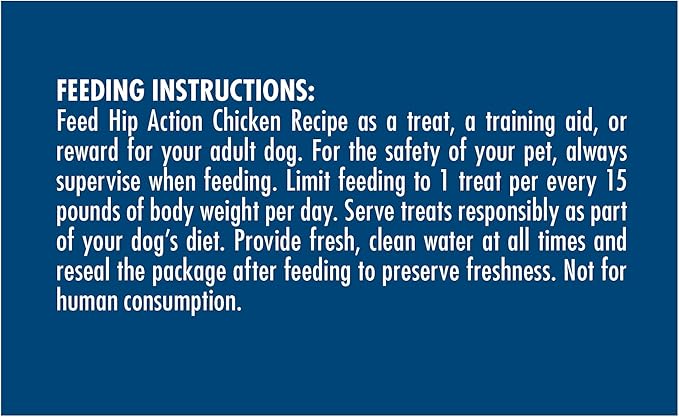 Zuke’s Hip Action, Hip And Joint Support Treats, Soft And Chewy Natural Dog Chicken Treats, Chicken Recipe - 6.0 OZ Bag