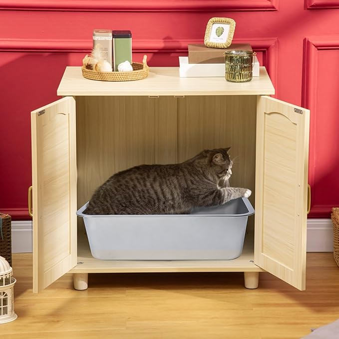 Stainless Steel Litter Box 2 Pack，Metal Litter Box Easy to Clean,Cat Litterbox Supplies for Kitten, Kitty, Rabbit, 6" High Side Cat Litter boxs,Stainless Steel LitterBox, No Smell,Non Stick