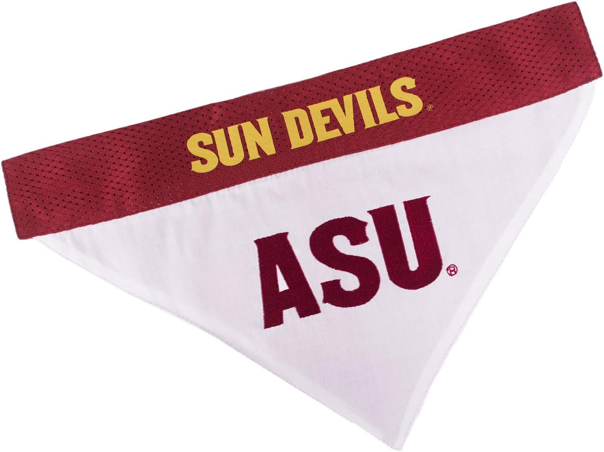 Pets First Collegiate Pet Accessories, Reversible Bandana, Arizona State Sun Devils, Small/Medium