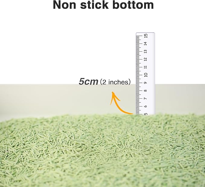 Cat Litter 24LB/4 Packs Dust-Free Clumping Tofu Cat Litter Quickly Absorb Odors Toilet Can Flush Into The Toilet Pure Natural tofu cat Litter (Green Tea)