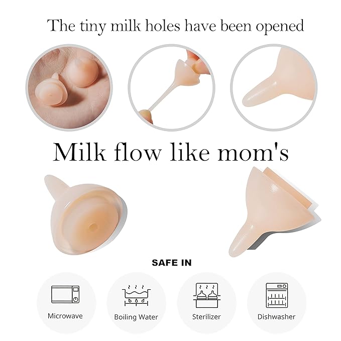 Silicone Feeding Nipples and Syringes for Newborn Kittens, Puppies, Small Animals, Rabbits Dongdong pet