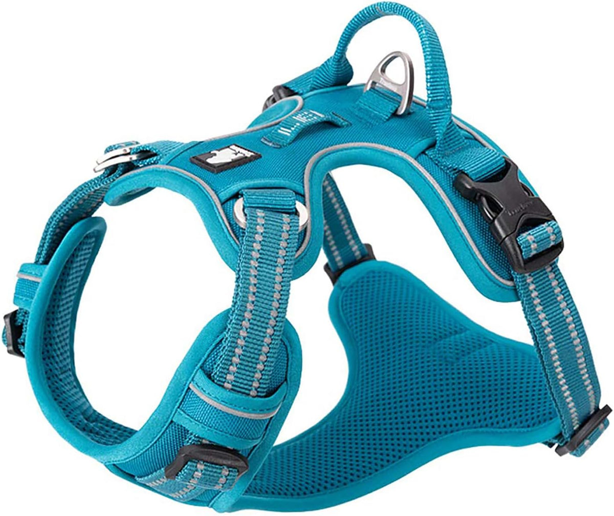 TRUE LOVE Dog Harness No Pull Nylon Reflective Pet Harness Adjustable Comfortable Control Step-in Brilliant Colors Truelove TLH56512