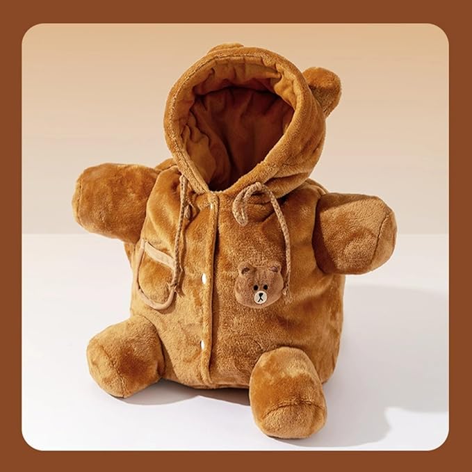 Cat Puppy Plush Outing Backpack Cute Bear Bee Design Anti-Escape Bag for Kitten Cat Small Dog Gift Choice