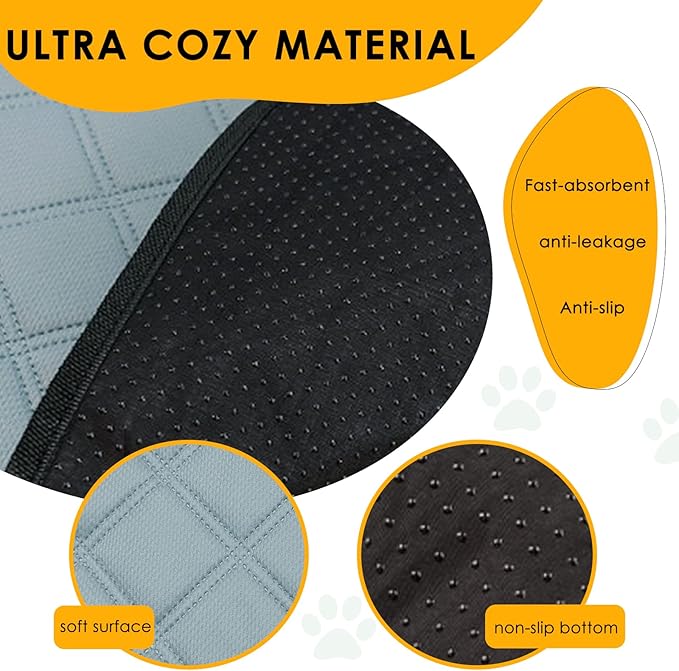 2 Pack Guinea Pig Cage Liners for C&C 2x4 Habitat Washable Guinea Pig Bedding Super Absorbent | Waterproof | Non Slip| Reusable Guinea Pig Pee Pads for Small Animals Cages - 57.1" x 27.6"