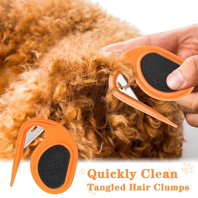 Multifunctional Pet Grooming Tool - Knot Remover and Hair Removal Comb for Cats and Dogs, Tackles Loose Knotted Hair