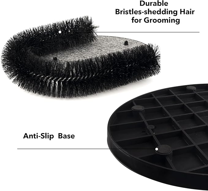 PetPrime Cat Arch Groomer Self Grooming Cat Back Scratcher Cat Brush Arch Massager Self Groomer Cat Scratcher Brush Upgraded Version With Interactive Butterfly For Indoor Cats