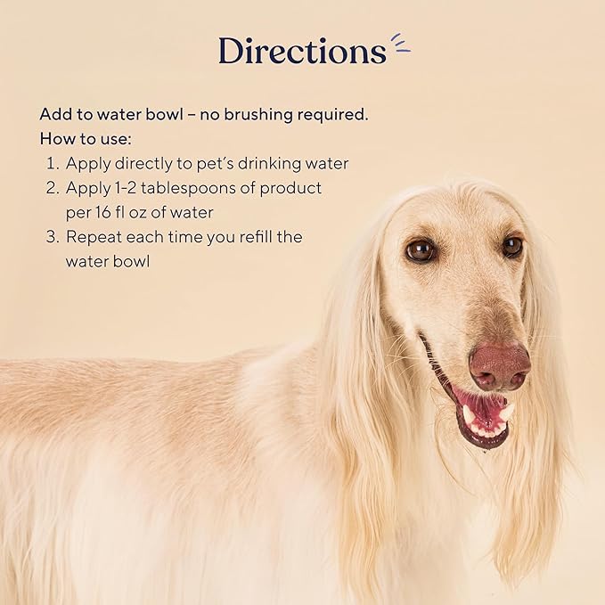 Pawfy Dog Breath Freshener with Specialized Dental Care Formula | Dog Teeth Cleaning & Mouthwash | Helps Freshen Dogs Breath with Easy Water Additive | Supports Plaque and Tartar Control