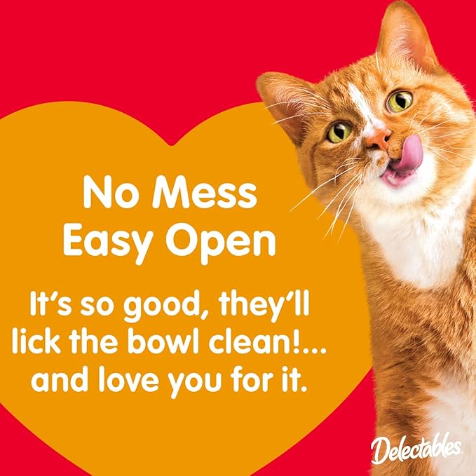 Hartz Delectables Stew Lickable Wet Cat Treats for Adult & Senior Cats, Tuna & Whitefish, 12 Count
