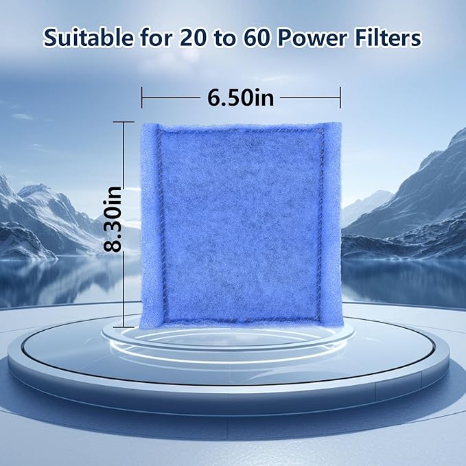 10 PCS Aquarium Filter Cartridge Filters, Rite-Size C (EZ-Change #3) Fish Tank Filter Cartridge, Replacement with Power Filters 275/375 Power 200/350