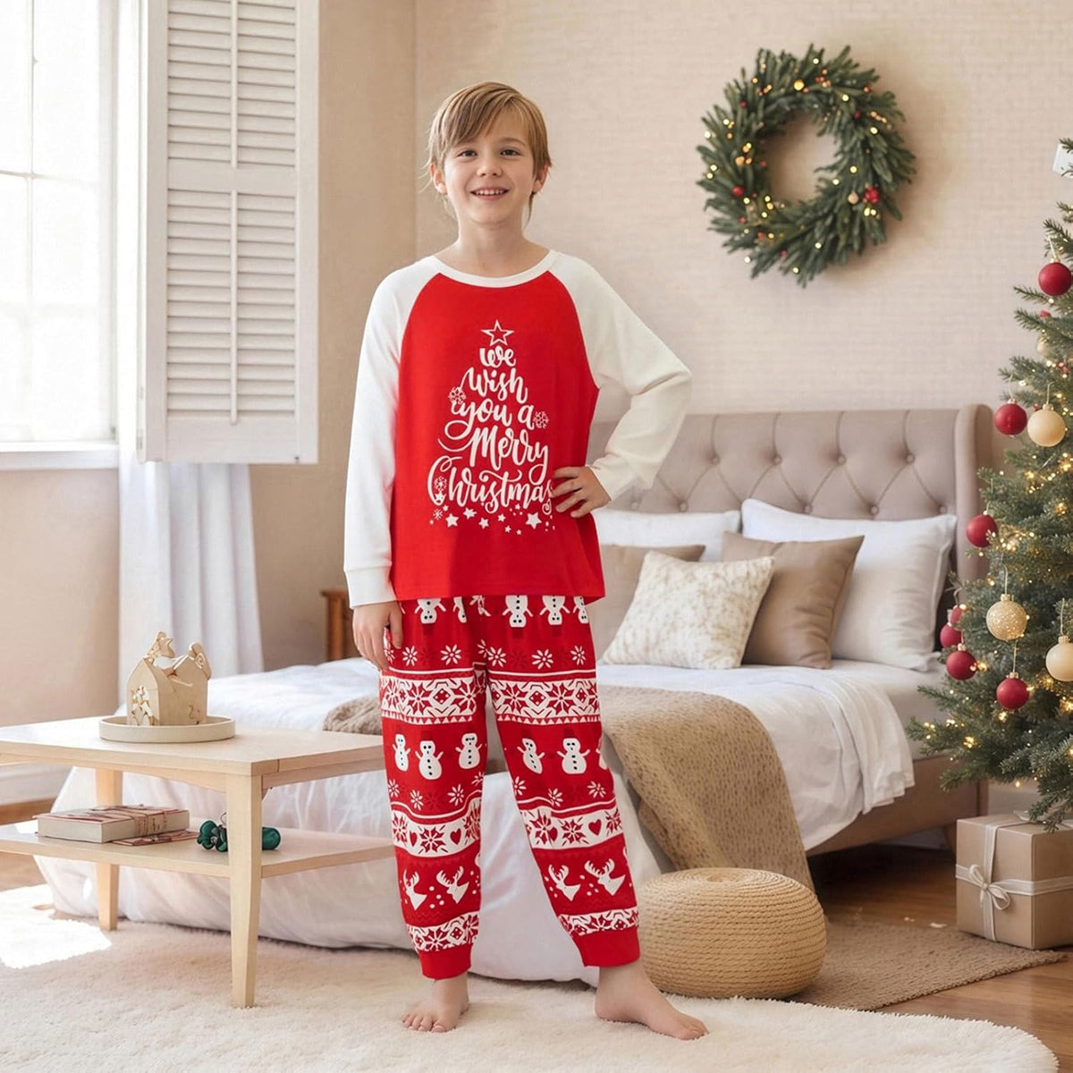 Matching Family Christmas Pajamas Set - Xmas Sleepwear PJs