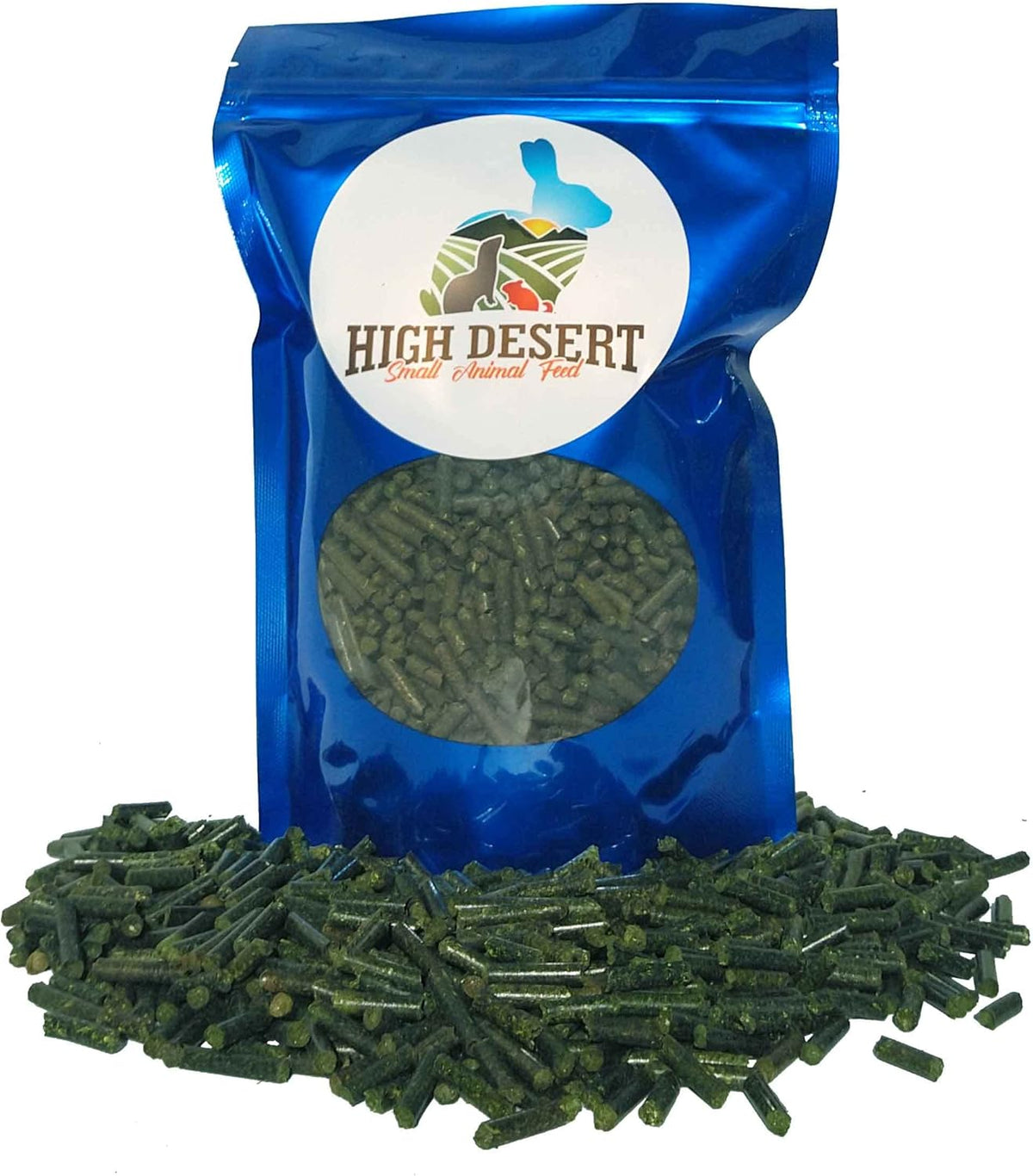 High Desert Timothy Grass Hay Pellets for Rabbits, Guinea Pigs, Chinchillas, and Small Pets