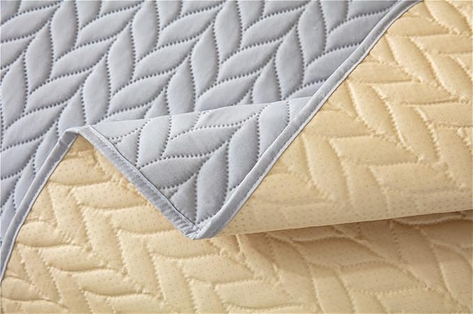 GIBZ Waterproof Dog Bed Cover Anti Slip Pet Furniture Protector Washable Blanket Large Soft Quilted Mat, Coffee, 75x180cm