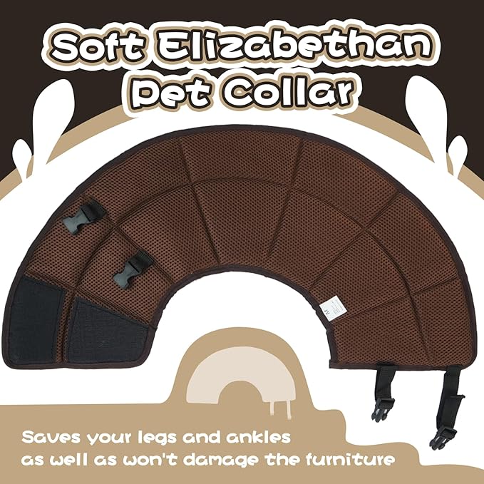 Dog Cone Collar Soft Cone for Medium Dogs After Surgery Adjustable Elizabethan Collar for Dogs to Stop Licking Wounds, Biting Stitches Professional Pet Recovery Cones E-Collar for Dog